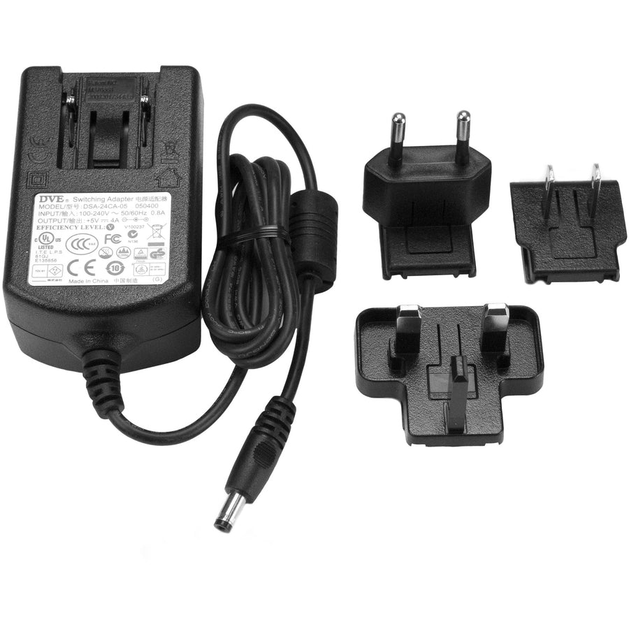 StarTech.com 5V 4A DC Power Adapter - Reliable Replacement for Electronics with C-Type Barrel