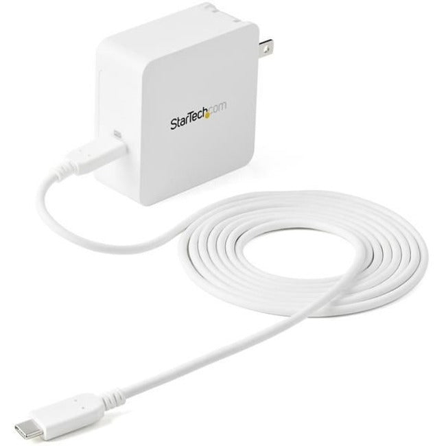 StarTech.com 60W USB-C Charger with PD & 6.6ft Cable | Fast Charging for Laptops, Phones & Tablets