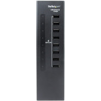 StarTech.com 8-Port USB Charging Station Hub, 96W Power, 2.4A Per Port, Safety Features