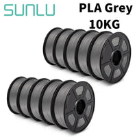 Sunlu 10 Rolls of 1kg PLA, PETG, PLA Plus Filaments - Durable 3D Printing Material Set PLA 10GY United States