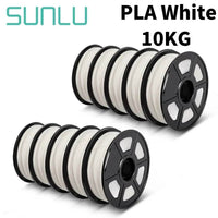 Sunlu 10 Rolls of 1kg PLA, PETG, PLA Plus Filaments - Durable 3D Printing Material Set PLA 10WT United States