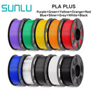 SUNLU 3D Filament Set - 10 Rolls PLA PETG PLA Plus, 1.75mm, 1KG Each, Premium Multicolor PLA PLUS 10 Colors United States