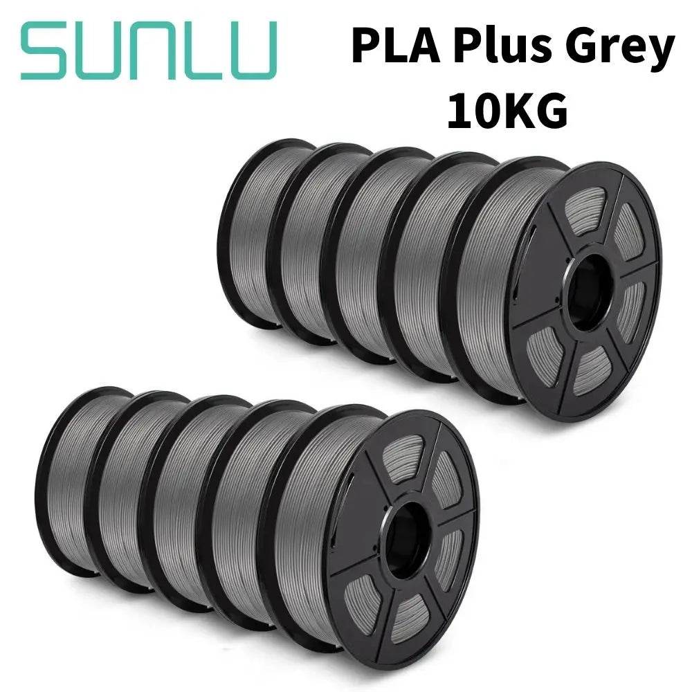 SUNLU 3D Filament Set - 10 Rolls PLA PETG PLA Plus, 1.75mm, 1KG Each, Premium Multicolor PLA PLUS 10GY United States