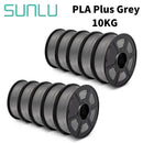 SUNLU 3D Filament Set - 10 Rolls PLA PETG PLA Plus, 1.75mm, 1KG Each, Premium Multicolor PLA PLUS 10GY United States