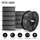 SUNLU 3D Filament Set - 10 Rolls PLA PETG PLA Plus, 1.75mm, 1KG Each, Premium Multicolor PETG 10GY United States