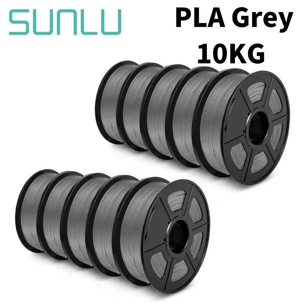 SUNLU 3D Filament Set - 10 Rolls PLA PETG PLA Plus, 1.75mm, 1KG Each, Premium Multicolor PLA 10GY United States