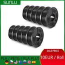 SUNLU 3D Filament Set - 10 Rolls PLA PETG PLA Plus, 1.75mm, 1KG Each, Premium Multicolor