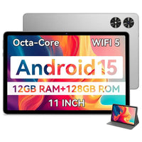 SVITOO 11-Inch Android 15 Tablet, 12GB RAM, 128GB ROM, Octa-Core T606, Gaming & Productivity Powerhouse 12GB 128GB Bundle 1 United States