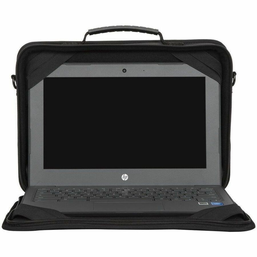 Targus 11.6" Slim Black Work-In Case for Chromebook and Notebooks with Padded Straps and Hard Sides