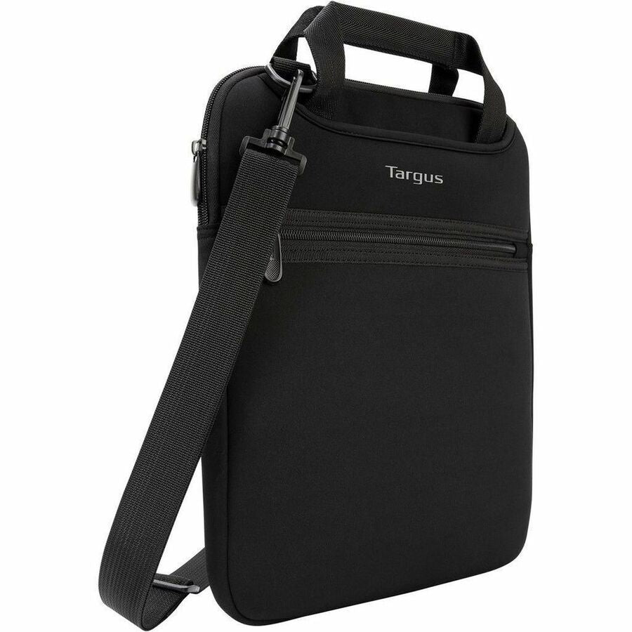 Targus 14" Neoprene Sleeve - Black, Versatile 3-Way Carry with Zippered Pocket & ID Holder