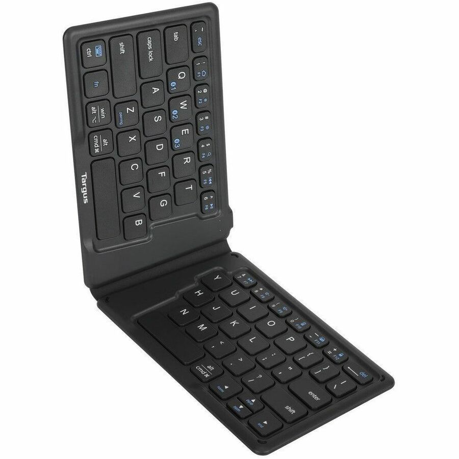 Targus Foldable Ergonomic Keyboard with BT 5.1 - Antimicrobial Protection, Multi-Device, Travel-Friendly