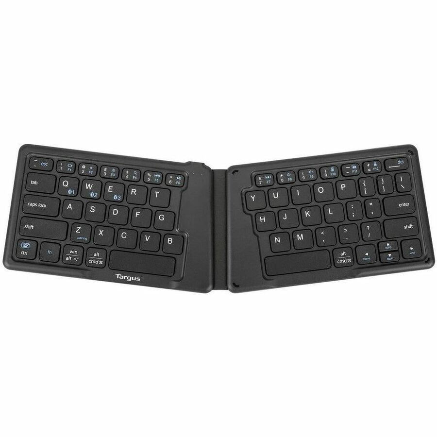 Targus Foldable Ergonomic Keyboard with BT 5.1 - Antimicrobial Protection, Multi-Device, Travel-Friendly