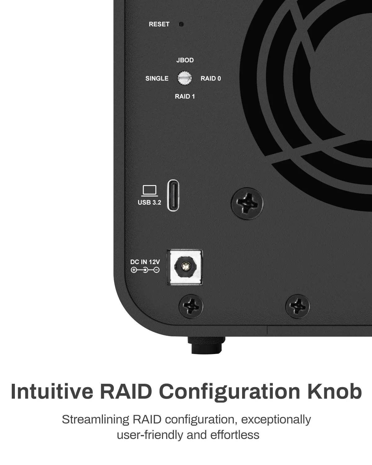 TERRAMASTER D2-320 USB RAID Enclosure - 10Gbps Transfer, Dual Drive Compatibility, 44TB Capacity