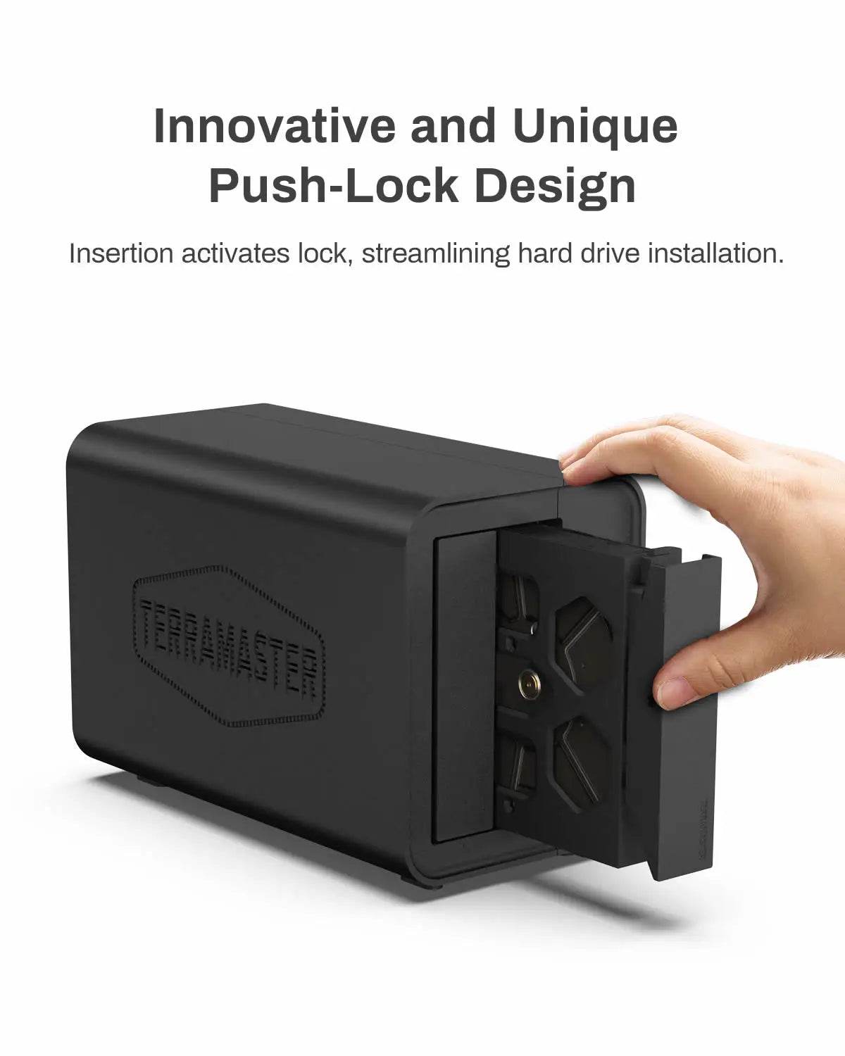 TERRAMASTER D2-320 USB RAID Enclosure - 10Gbps Transfer, Dual Drive Compatibility, 44TB Capacity