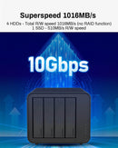 Terramaster D4-320 4-Bay USB-C External Hard Drive Enclosure - 1,016 MB/s Transfer Speeds