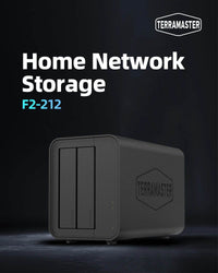 TERRAMASTER F2-212 2-Bay NAS with Quad-Core CPU, 4K Streaming & 1GB DDR4 Memory None United States
