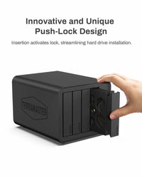 Terramaster F4-424 NAS 4-Bay Storage, 8GB RAM, Quad-Core CPU, Dual 2.5 GbE for Fast Data Access