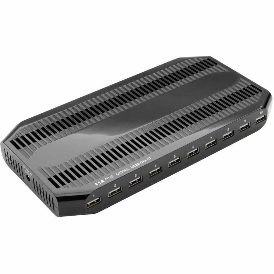 Tripp Lite 10-Port USB Charging Station Hub - 12V 8A, Smart Storage, Overload Protection