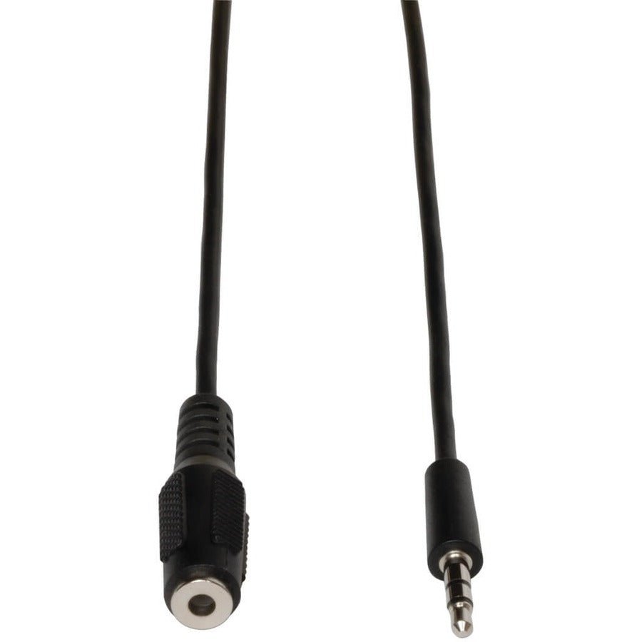 Tripp Lite 10Ft 3.5Mm Mini-Stereo Extension Cable - Clear Audio, Braided Shielding, Black