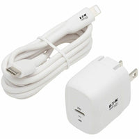 Tripp Lite 18W USB-C Charger with GaN Technology for Fast Charging Apple Devices - Compact & Travel-Friendly