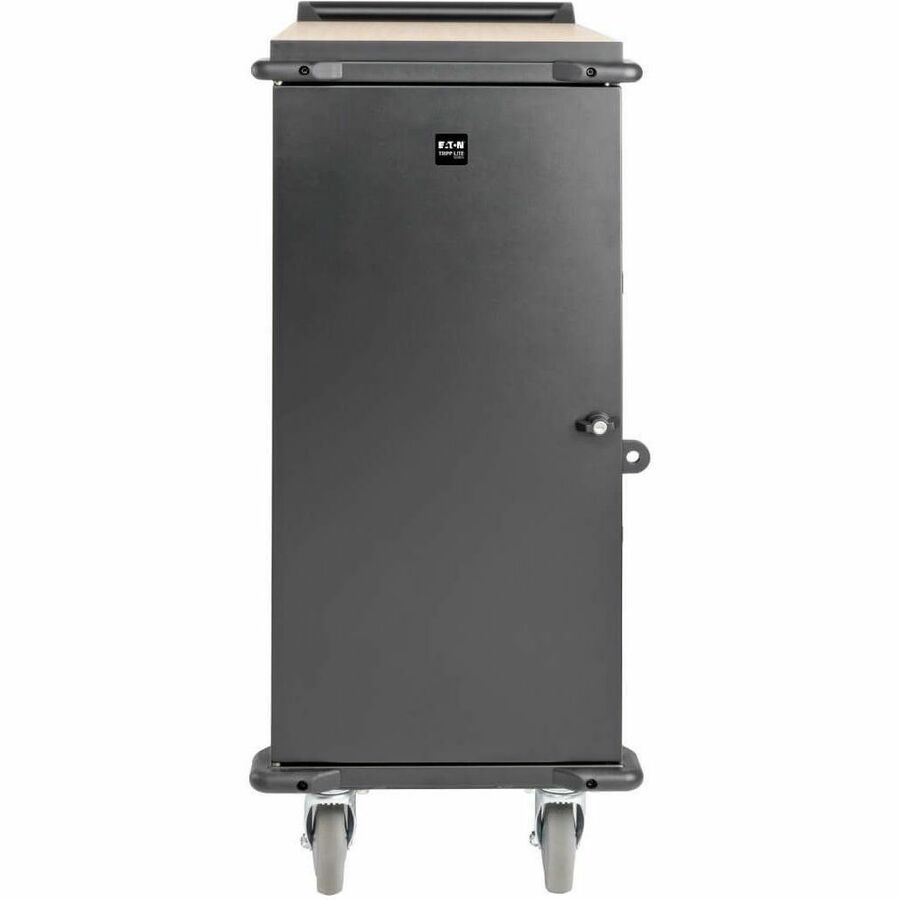 Tripp Lite 21-Device AC Charging Cart with Locking Steel Enclosure for Chromebooks & Laptops
