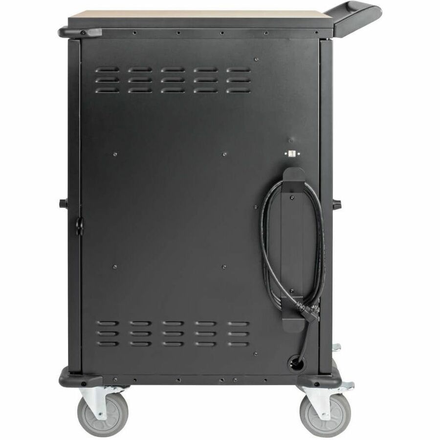 Tripp Lite 21-Device AC Charging Cart with Locking Steel Enclosure for Chromebooks & Laptops