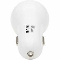Tripp Lite 30W Dual USB Car Charger with USB-C PD 3.0 & USB-A Ports, Includes 4ft USB-C to Lightning Cable