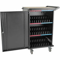 Tripp Lite 36-Device Cart with Timed Charging, Lockable Doors, and Ethernet Connectivity, 120V