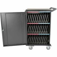 Tripp Lite 36-Device Cart with Timed Charging, Lockable Doors, and Ethernet Connectivity, 120V