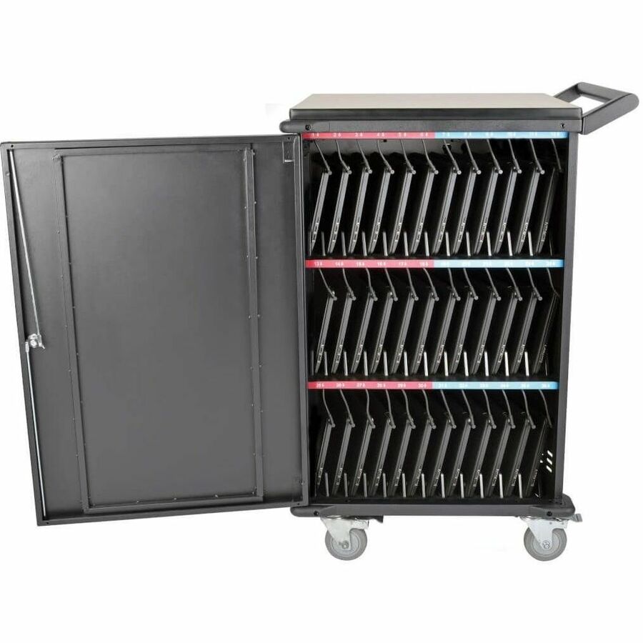 Tripp Lite 36-Device Cart with Timed Charging, Lockable Doors, and Ethernet Connectivity, 120V
