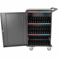 Tripp Lite 36-Device Cart with Timed Charging, Lockable Doors, and Ethernet Connectivity, 120V
