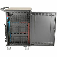 Tripp Lite 36-Device Cart with Timed Charging, Lockable Doors, and Ethernet Connectivity, 120V