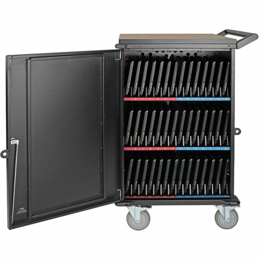 Tripp Lite 48-Device Mobile Charging Cart for Chromebooks & Laptops, Secure Storage & High-Speed Charging