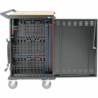 Tripp Lite 48-Device Mobile Charging Cart for Chromebooks & Laptops, Secure Storage & High-Speed Charging