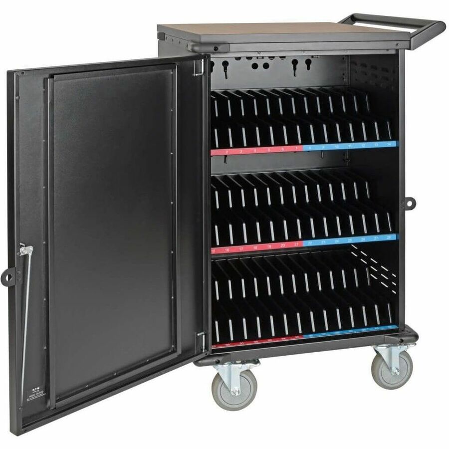 Tripp Lite 48-Device Mobile Charging Cart for Chromebooks & Laptops, Secure Storage & High-Speed Charging