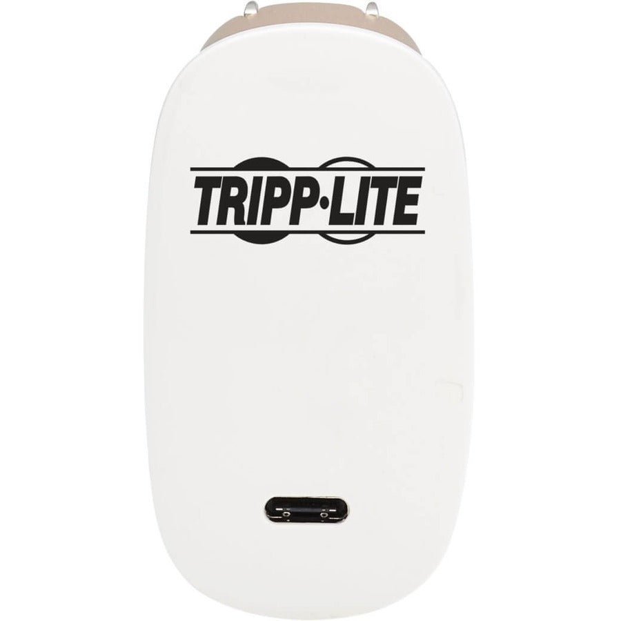 Tripp Lite 50W USB-C GaN Charger - Fast Charge PD 3.0, Compact Travel Design, Auto-Sensing