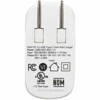 Tripp Lite 65W GaN USB-C Charger with PD 3.0 Fast Charge, Compact Folding Plug for Travel