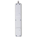 Tripp Lite 7-Outlet Surge Protector with 900J Protection and 2 USB Ports, 6Ft White Cord