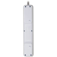 Tripp Lite 7-Outlet Surge Protector with 900J Protection and 2 USB Ports, 6Ft White Cord