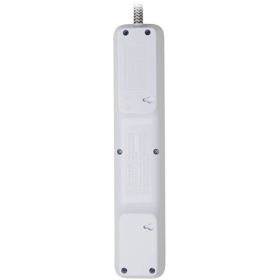 Tripp Lite 7-Outlet Surge Protector with 900J Protection and 2 USB Ports, 6Ft White Cord
