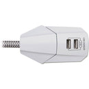 Tripp Lite 7-Outlet Surge Protector with 900J Protection and 2 USB Ports, 6Ft White Cord