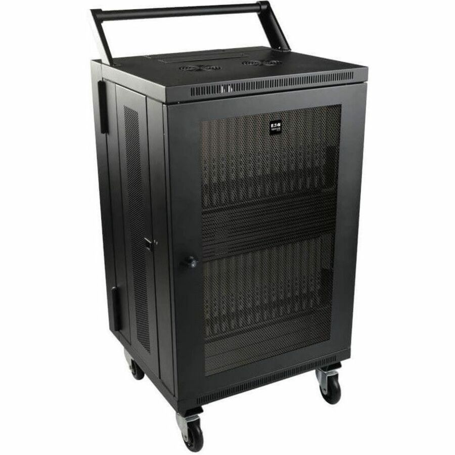 Tripp Lite CSHANDLEKIT Mobile Cart Conversion Kit with Handle & Locking Casters for Charging Stations