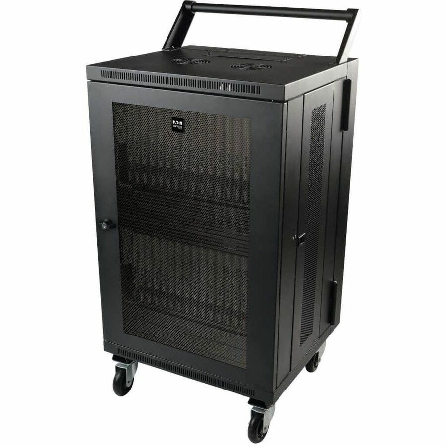 Tripp Lite CSHANDLEKIT Mobile Cart Conversion Kit with Handle & Locking Casters for Charging Stations