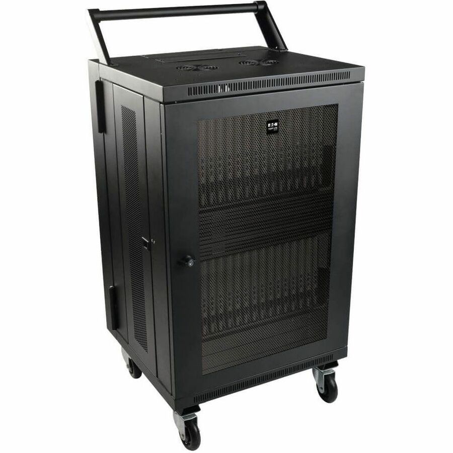 Tripp Lite CSHANDLEKIT Mobile Cart Conversion Kit with Handle & Locking Casters for Charging Stations