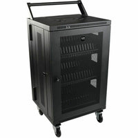 Tripp Lite CSHANDLEKIT Mobile Cart Conversion Kit with Handle & Locking Casters for Charging Stations