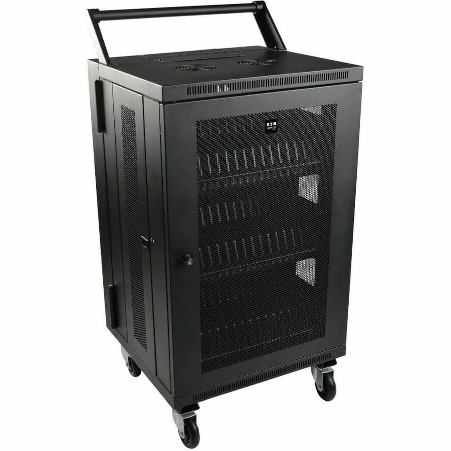 Tripp Lite CSHANDLEKIT Mobile Cart Conversion Kit with Handle & Locking Casters for Charging Stations