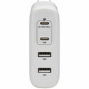 Tripp Lite GaN 100W USB Charger 4-Port Power Delivery - Compact Fast Charging for Devices