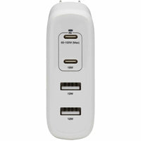 Tripp Lite GaN 100W USB Charger 4-Port Power Delivery - Compact Fast Charging for Devices