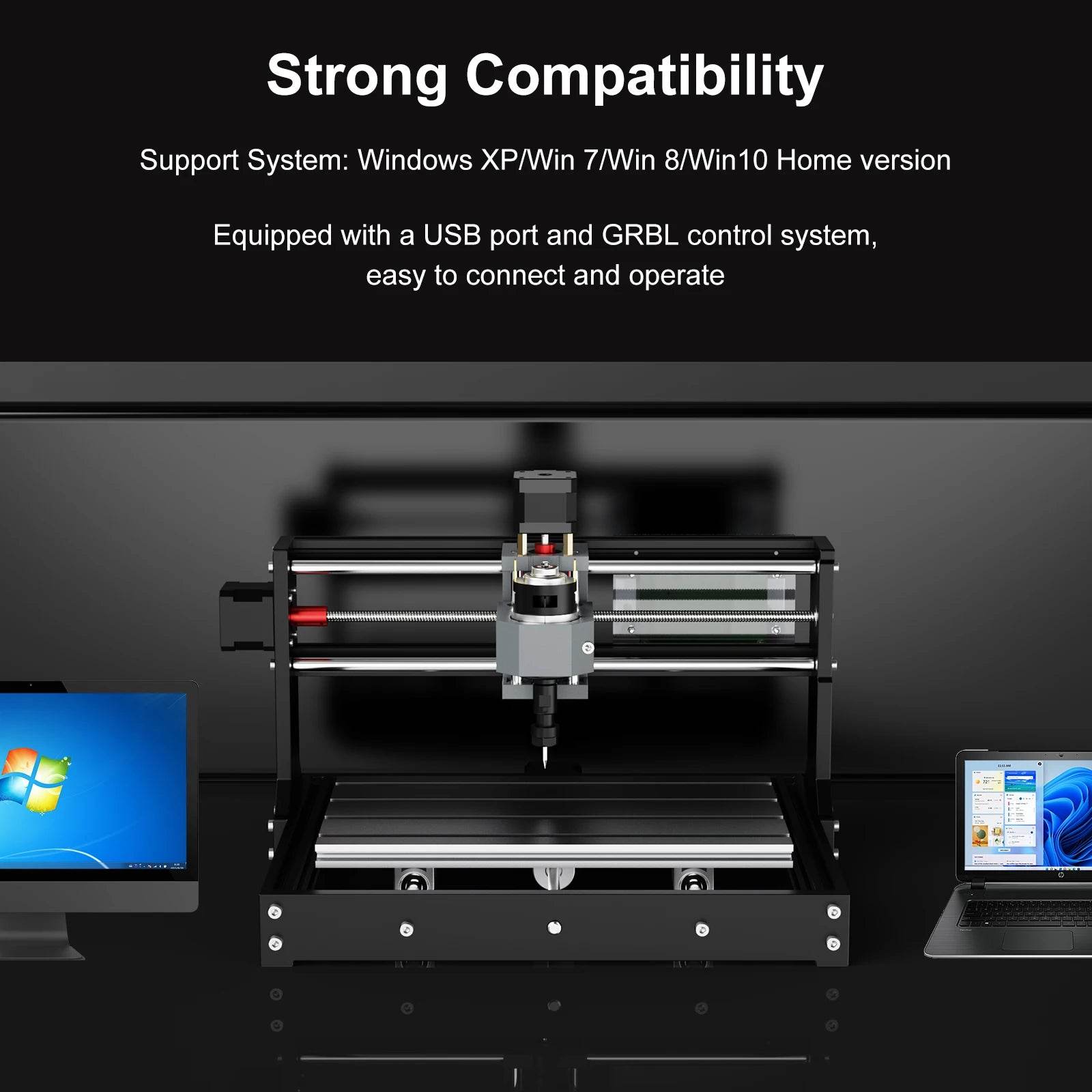 Twotrees TTC3018 PRO CNC Laser Engraver Machine | 11.8" x 7.1" Working Area | Versatile & Portable Design