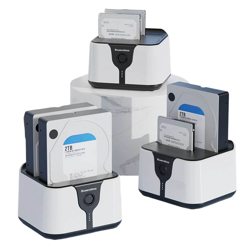 USB 3.0 Dual-Bay HDD Docking Station | 40TB Storage | Fast 5Gbps Transfers